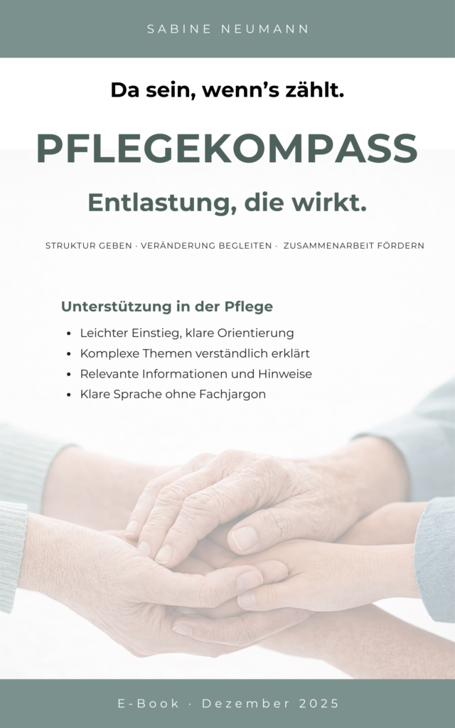 Cover des Pflegekompass – Orientierung und Unterstützung für Pflegesituationen