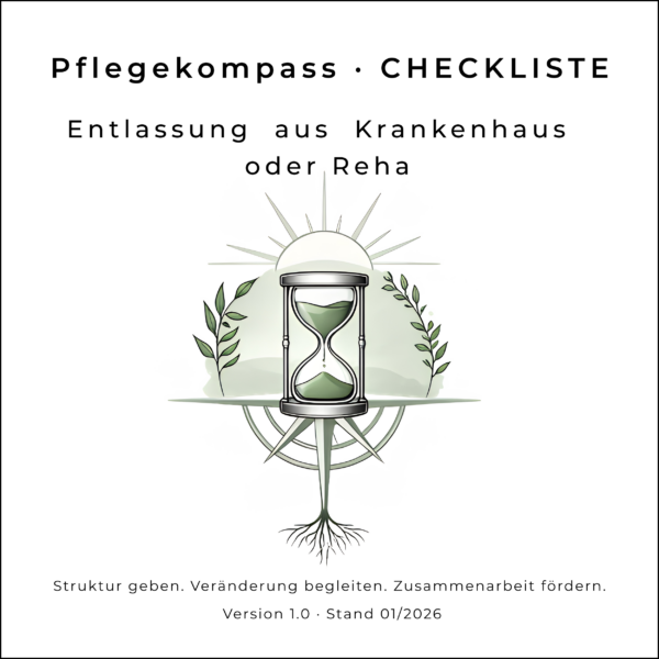 Pflegekompass Checkliste Entlassung aus Krankenhaus oder Reha für Angehörige und Betroffene
